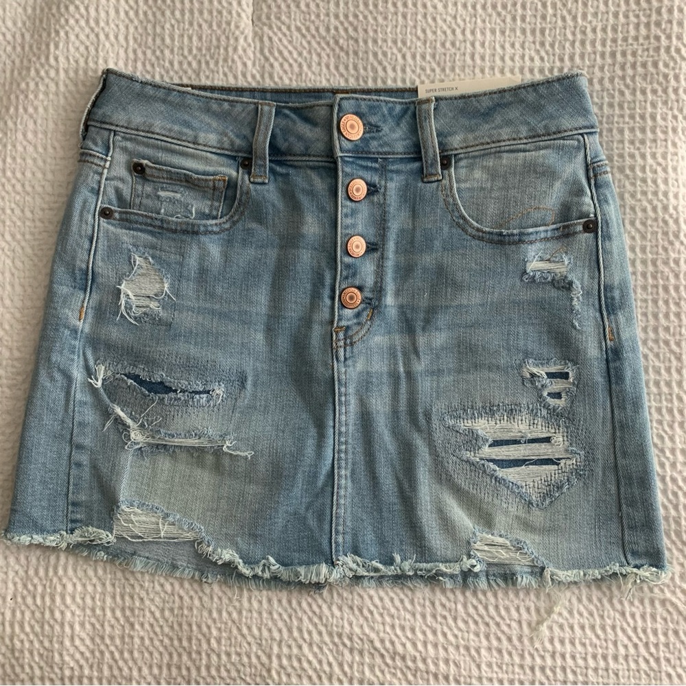 American Eagle Hi-rise Mini Super Stretch X Size 8